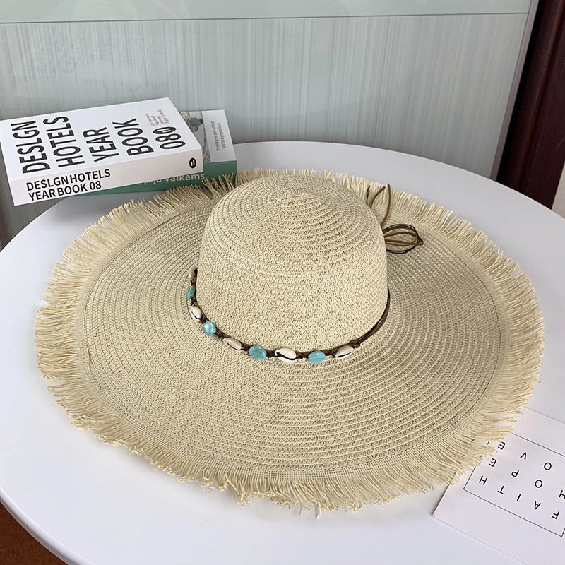2024 Summer Wide-Brim UV Protection Straw Hat