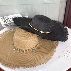 2024 Summer Wide-Brim UV Protection Straw Hat