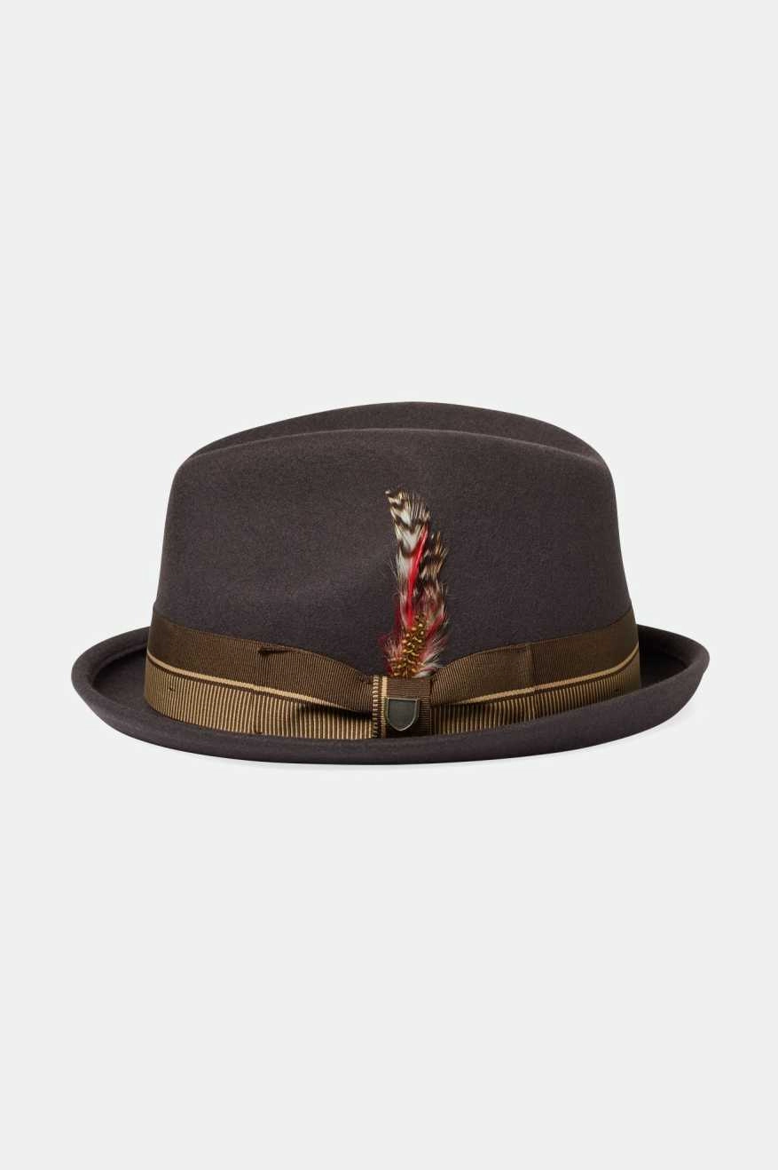 20th Anniversary Gain Fedora - Chocolate/Gold