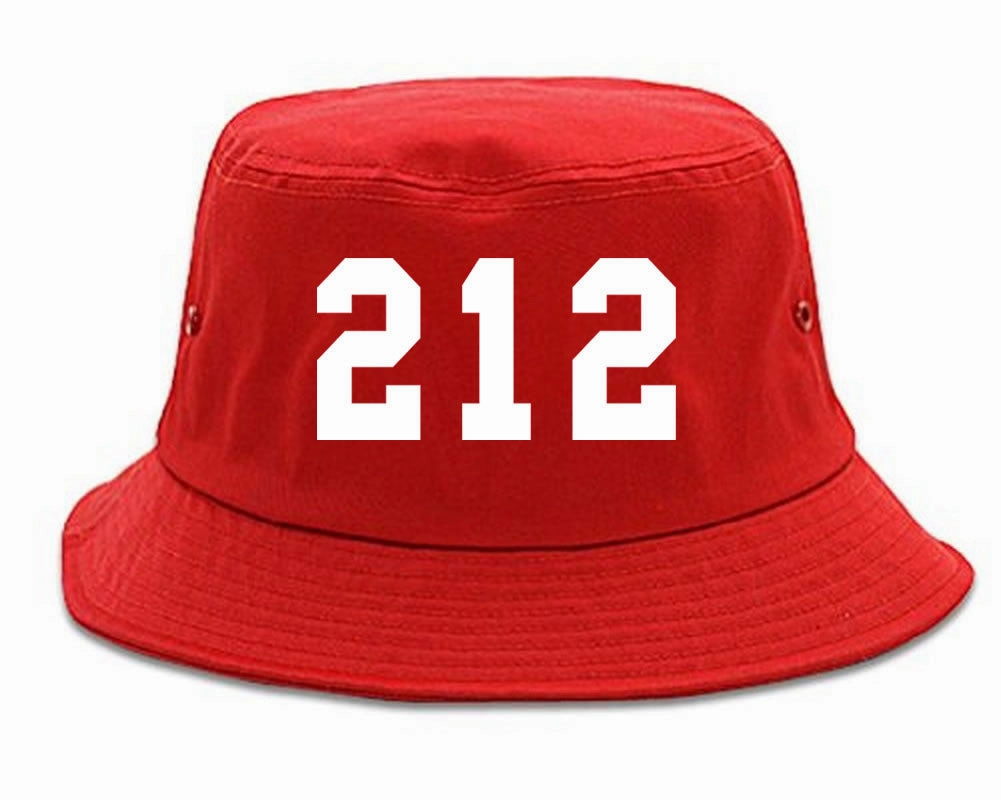 212 New York Area Code Bucket Hat