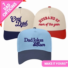 3D Embroidery 'Dad' Snapback Hat