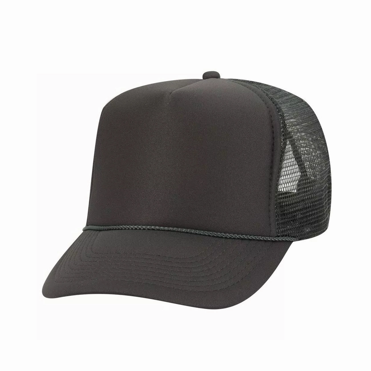 5 Panel High Crown Polyester Foam Front Mesh Back Trucker Hat
