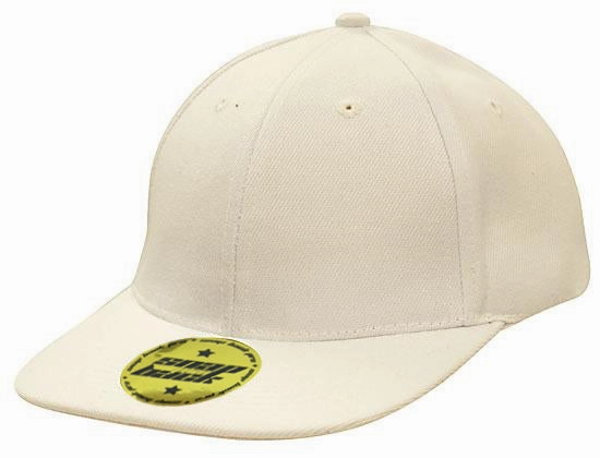 6 Panel American Twill Flat Peak Cap - Custom Embroidered