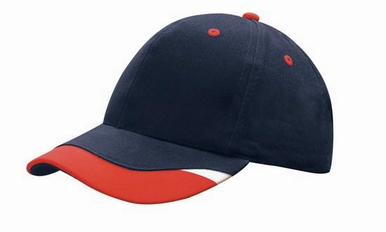 6 Panel BHC Cap with Peak Indent & Print - Custom Embroidered