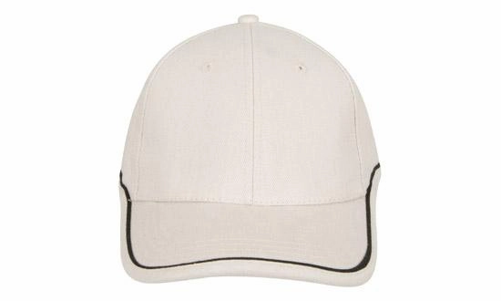6 Panel BHC Cap with Piping On Crown-Peak - Custom Embroidered