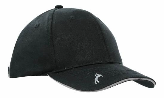 6 Panel Chino Twill Golf Cap - Custom Embroidered