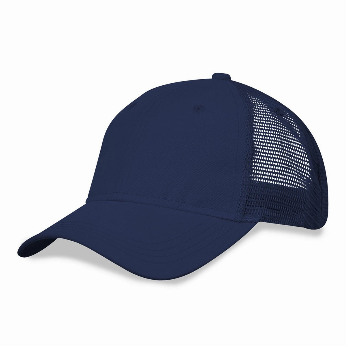 6 Panel Light Brushed Trucker Cap