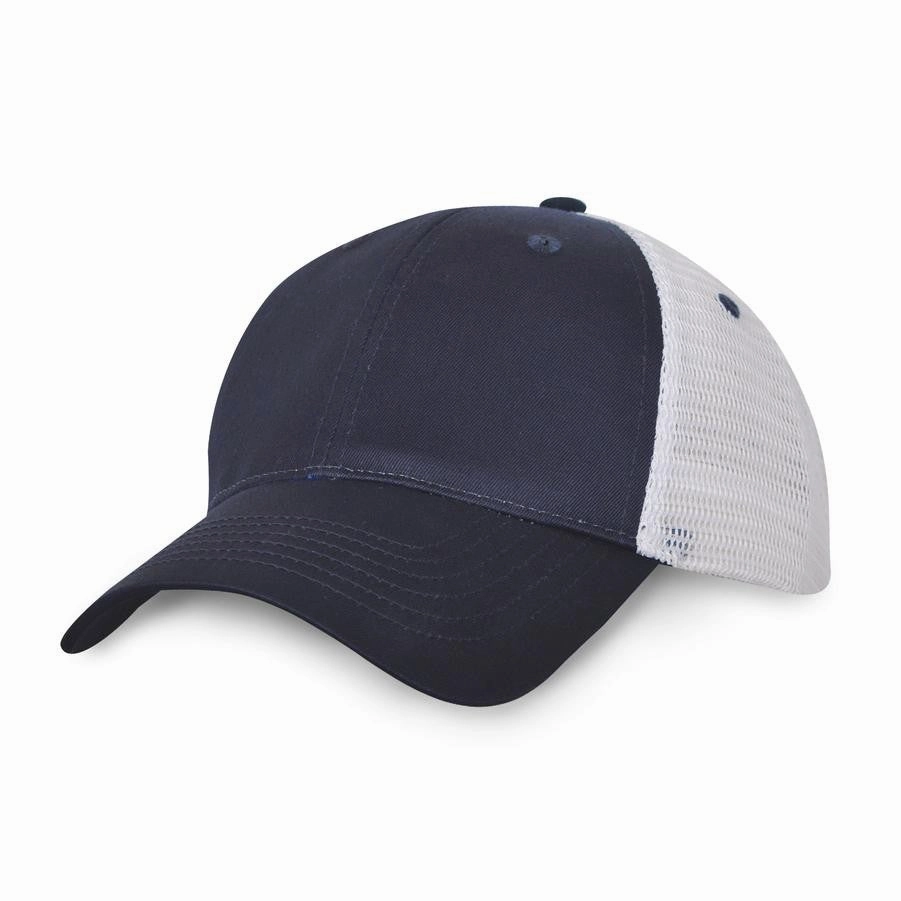 6 Panel Light Brushed Trucker Cap