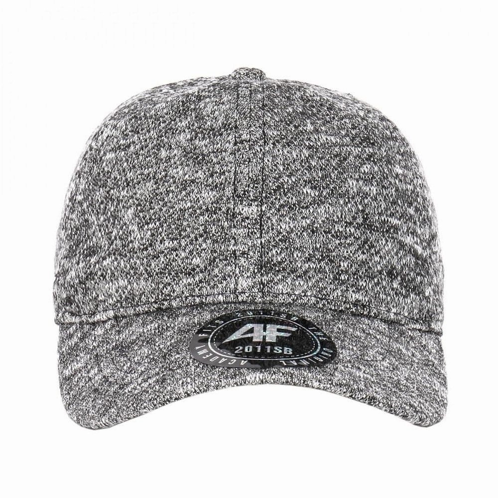 6 Panel Low Profile Soft Marled Cotton Curved Visor Baseball Cap with Buckle Back Closure