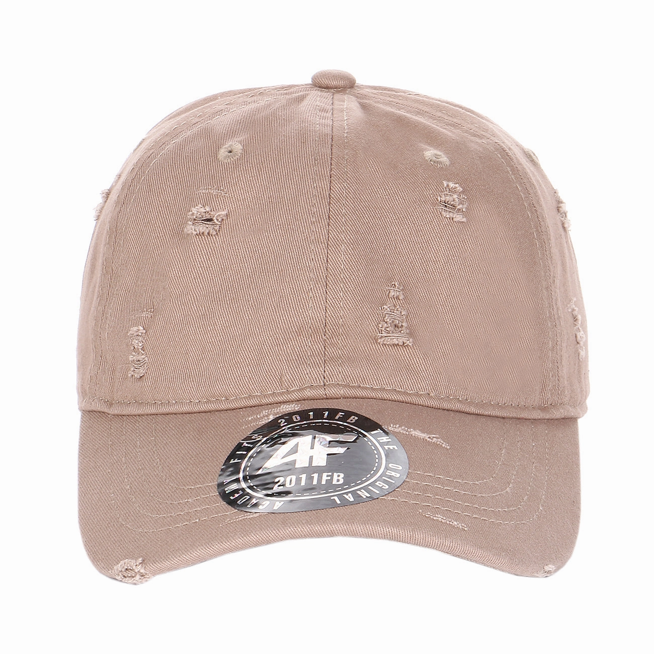 6 Panel Low Profile Vintage Distressed Curved Visor Buckle Back Closure