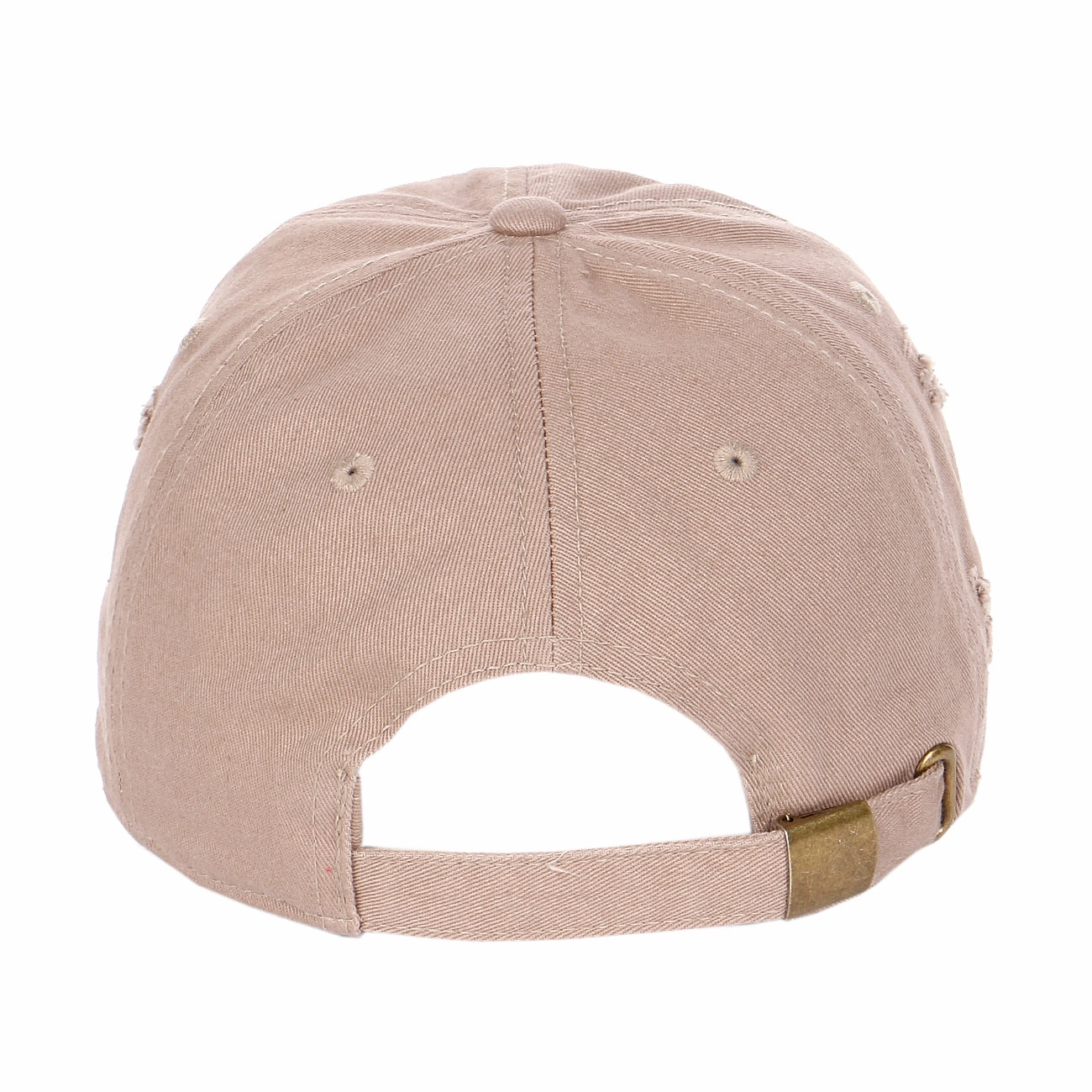 6 Panel Low Profile Vintage Distressed Curved Visor Buckle Back Closure