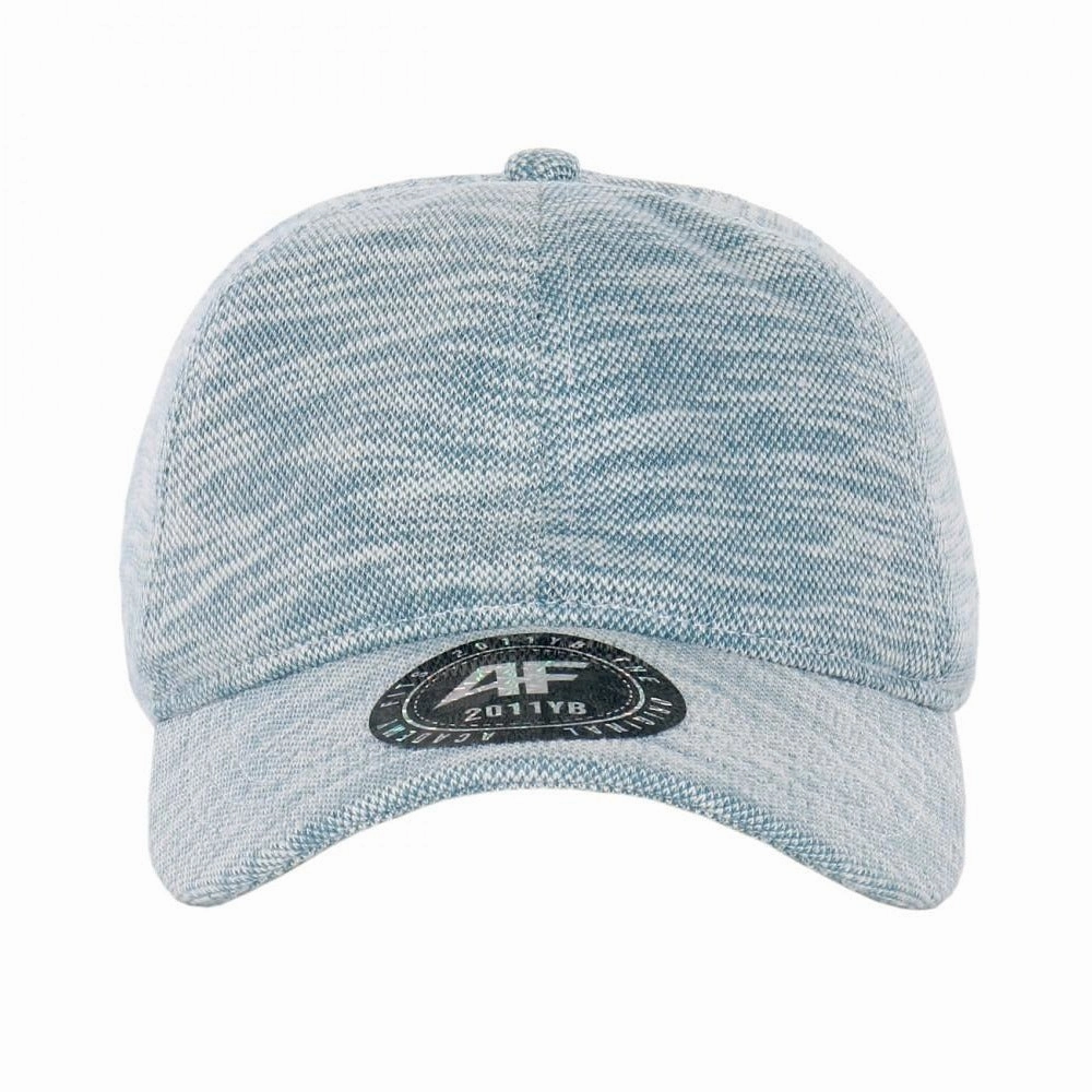 6 Panel Low Profile YZ Woven Cotton Curved Visor Baseball Cap with Buckle Strapback Closure