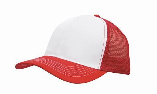 6 Panel Mesh Back Cap Breathable P-Twill - Custom Embroidered
