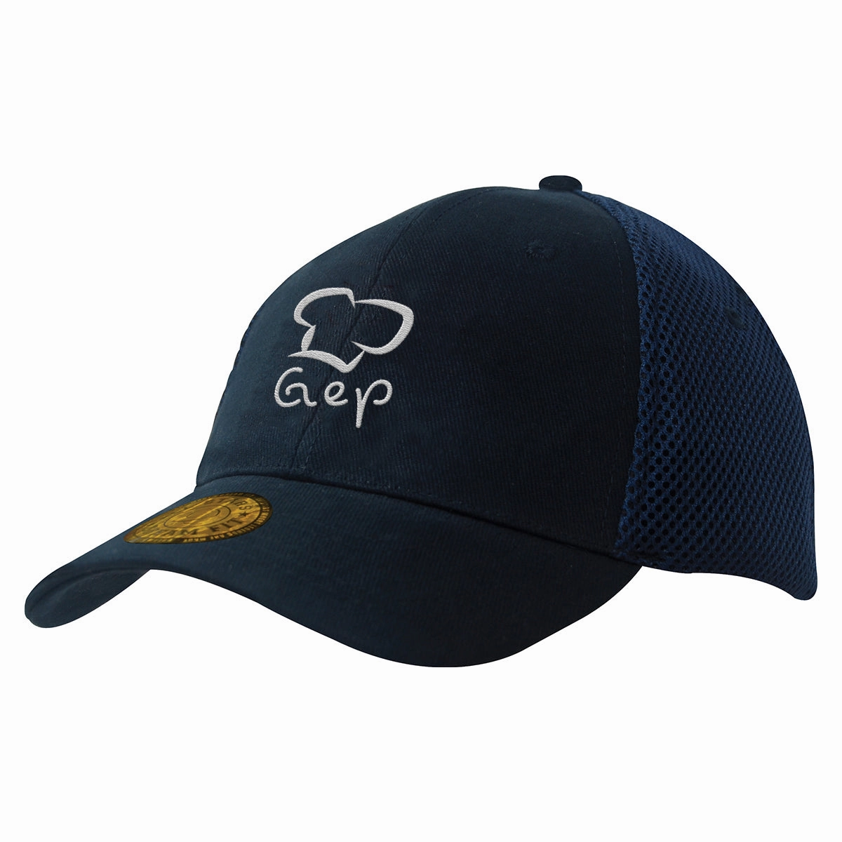 6 Panel Mesh with Sandwich Dream Fit Cap - Custom Embroidered