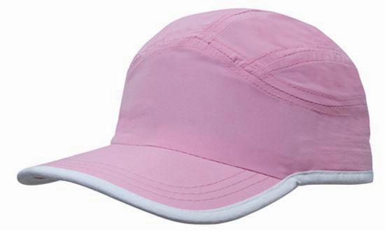 6 Panel Microfiber Sports Cap - Custom Embroidered