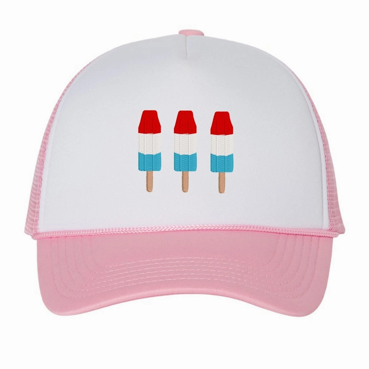 'Patriotic Popsicles' Embroidered Trucker Hat