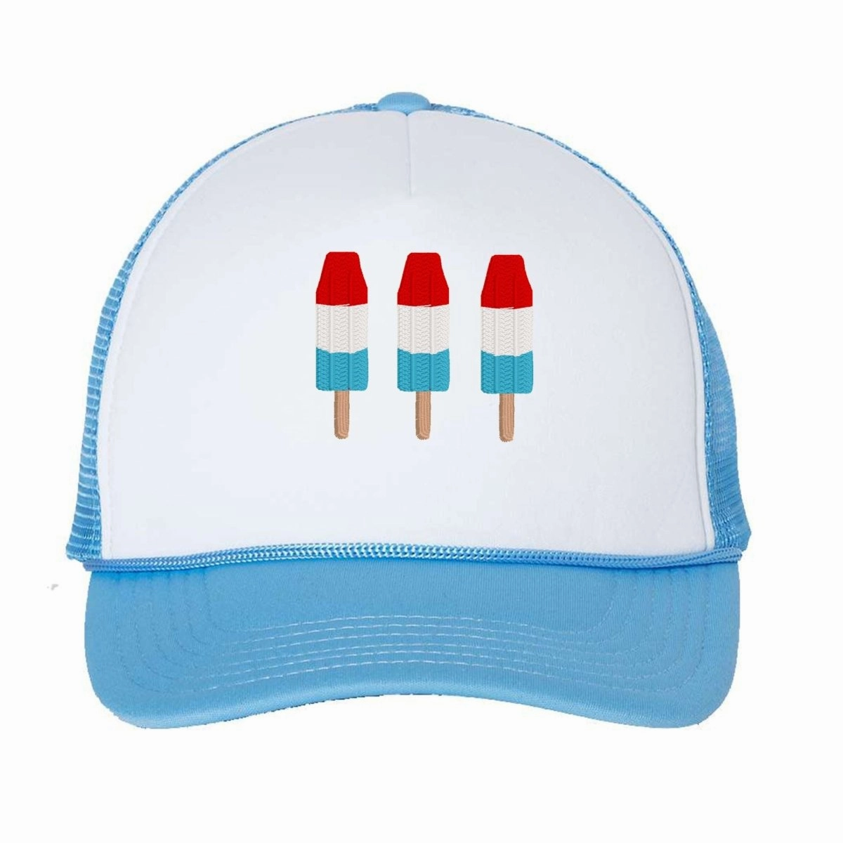 'Patriotic Popsicles' Embroidered Trucker Hat