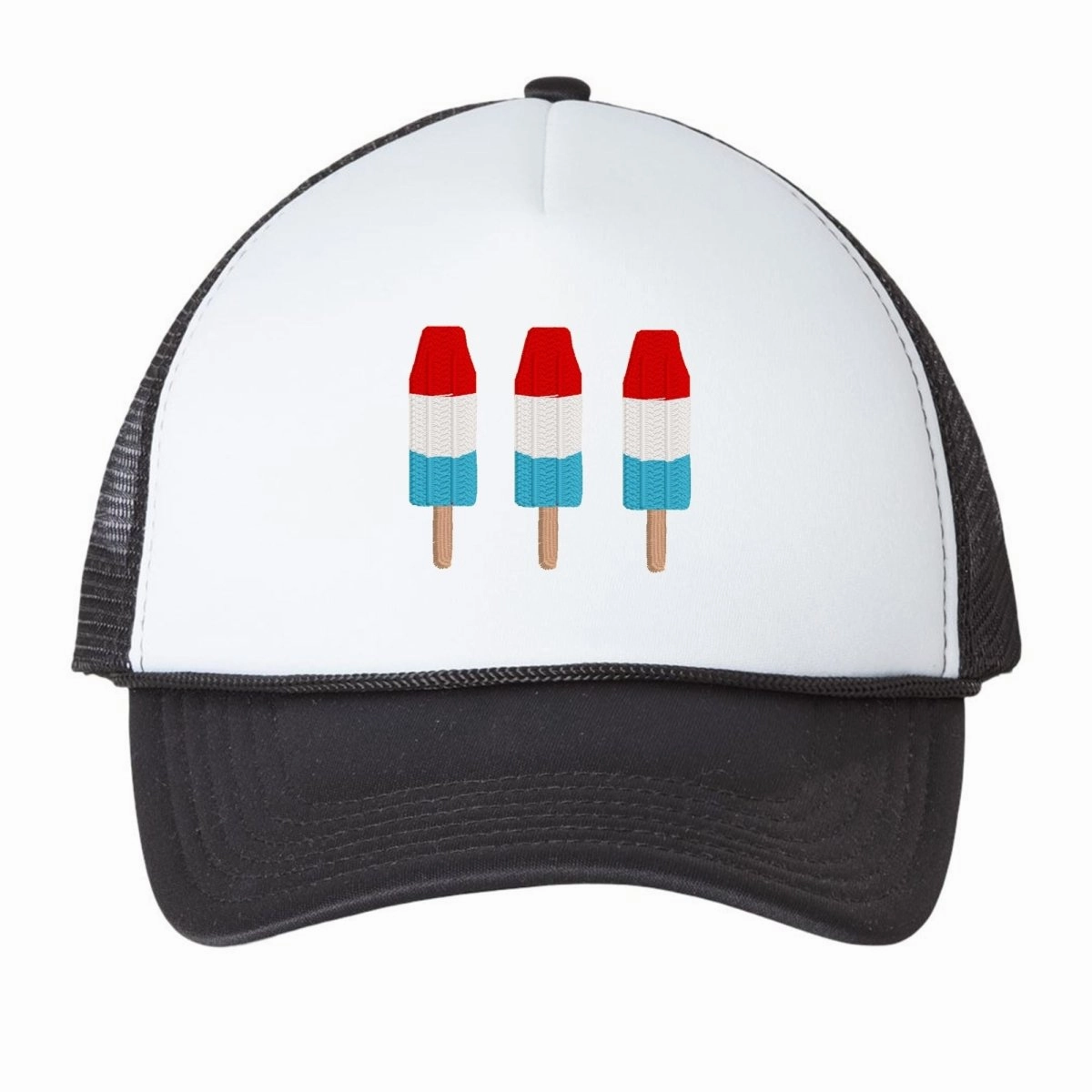 'Patriotic Popsicles' Embroidered Trucker Hat