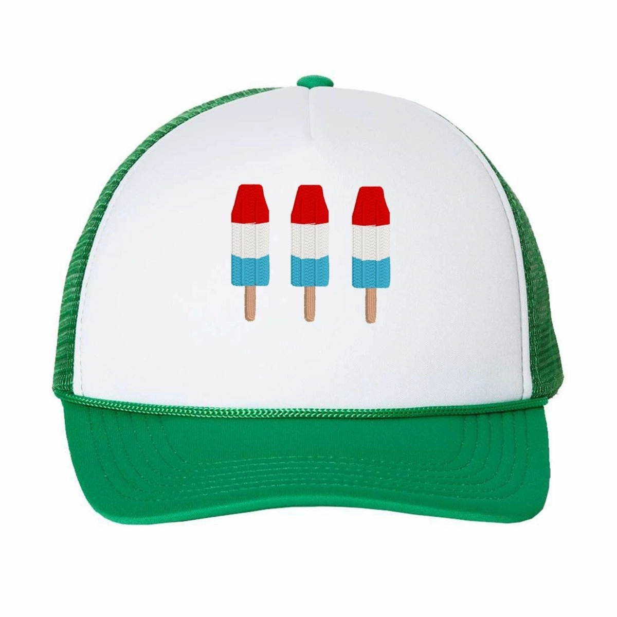 'Patriotic Popsicles' Embroidered Trucker Hat
