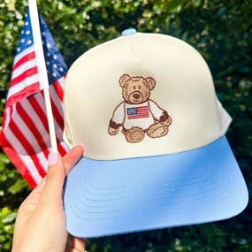 'Star Spangled Teddy' Trucker Hat