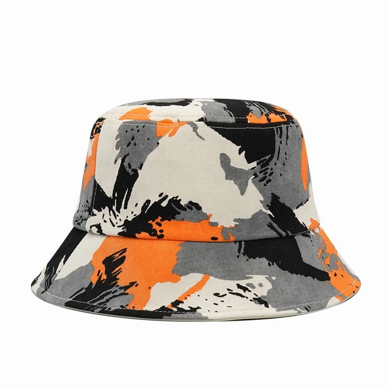 Abstract Reversible Cotton Bucket Hat