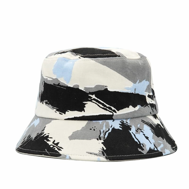 Abstract Reversible Cotton Bucket Hat