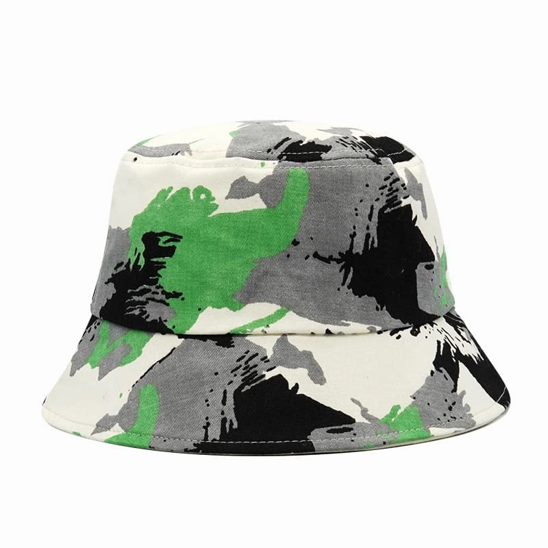 Abstract Reversible Cotton Bucket Hat