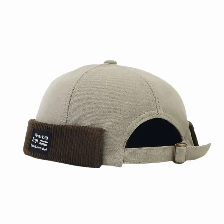 Ace Corduroy Hem Cotton Docker Cap