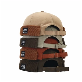 Ace Corduroy Hem Cotton Docker Cap