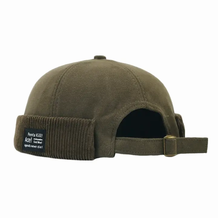 Ace Corduroy Hem Cotton Docker Cap