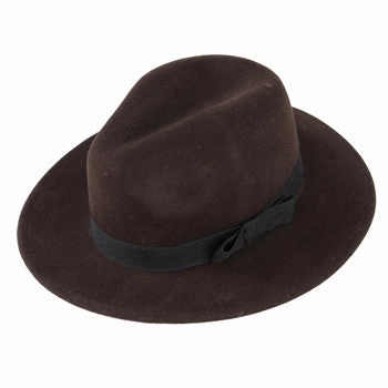 Adams Plain Wool Fedora Hat