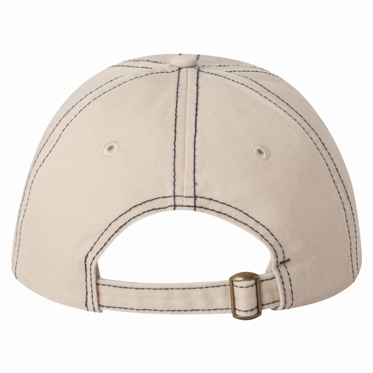 Adult Bio-Washed Cotton Unstructured Dad Hat w/ Adjustable Strapback
