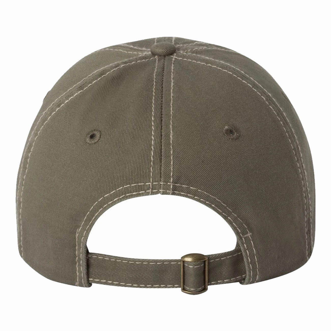 Adult Bio-Washed Cotton Unstructured Dad Hat w/ Adjustable Strapback