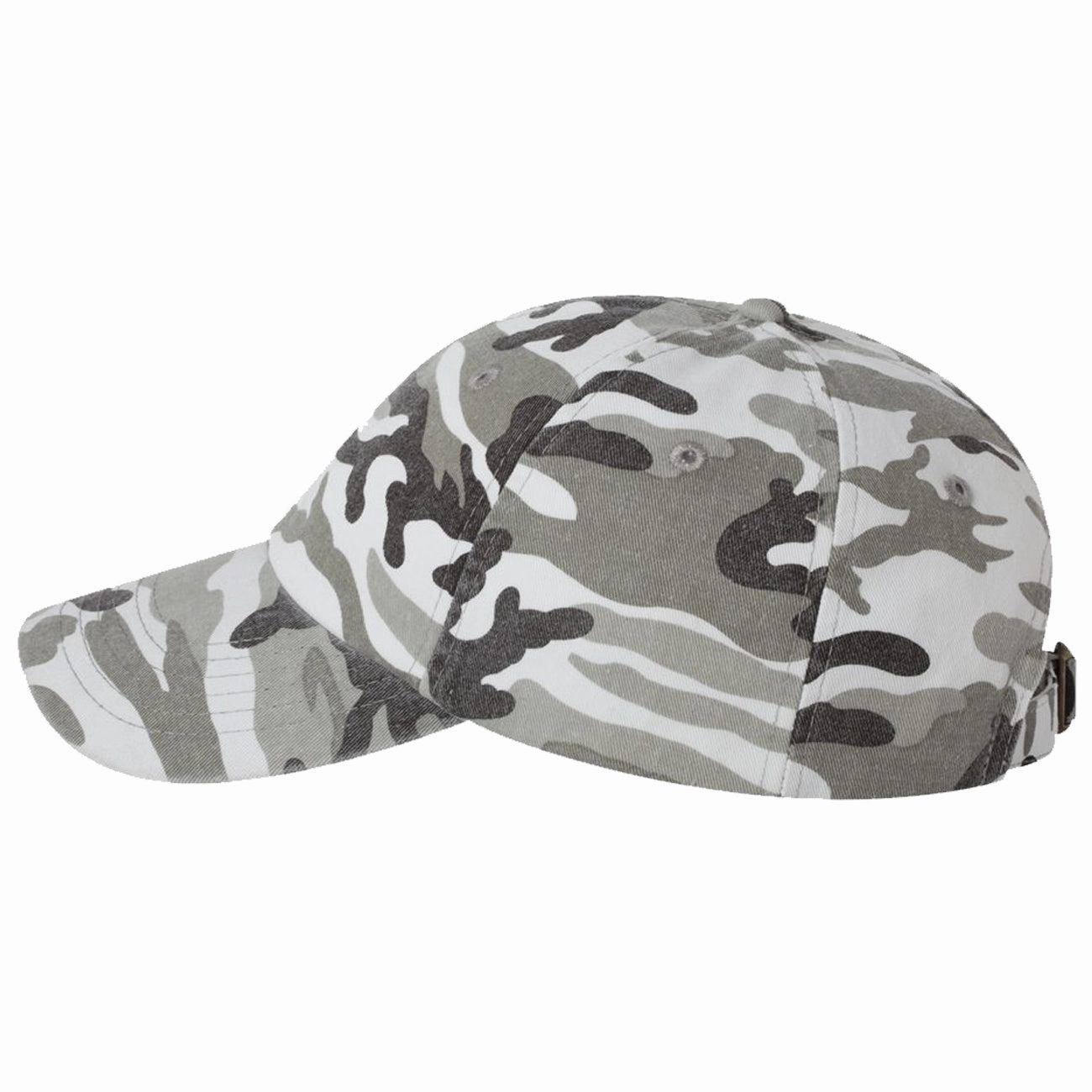 Adult Bio-Washed Cotton Unstructured Dad Hat w/ Adjustable Strapback