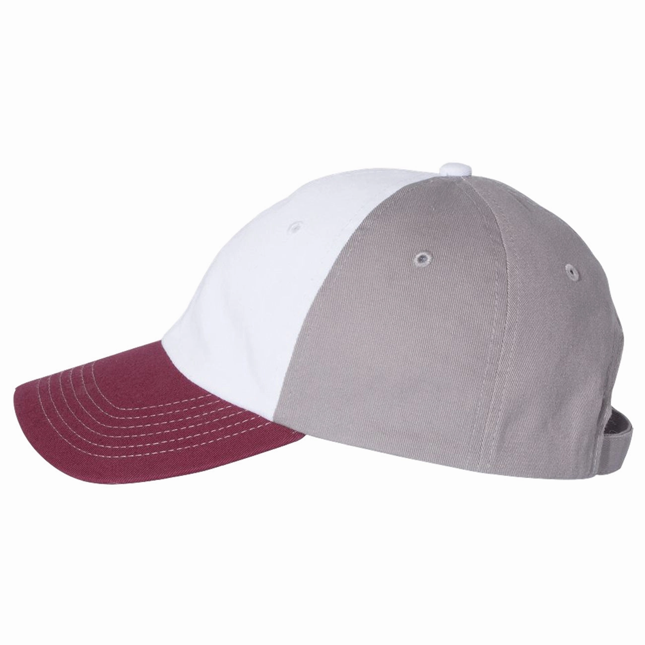 Adult Bio-Washed Cotton Unstructured Dad Hat w/ Adjustable Strapback