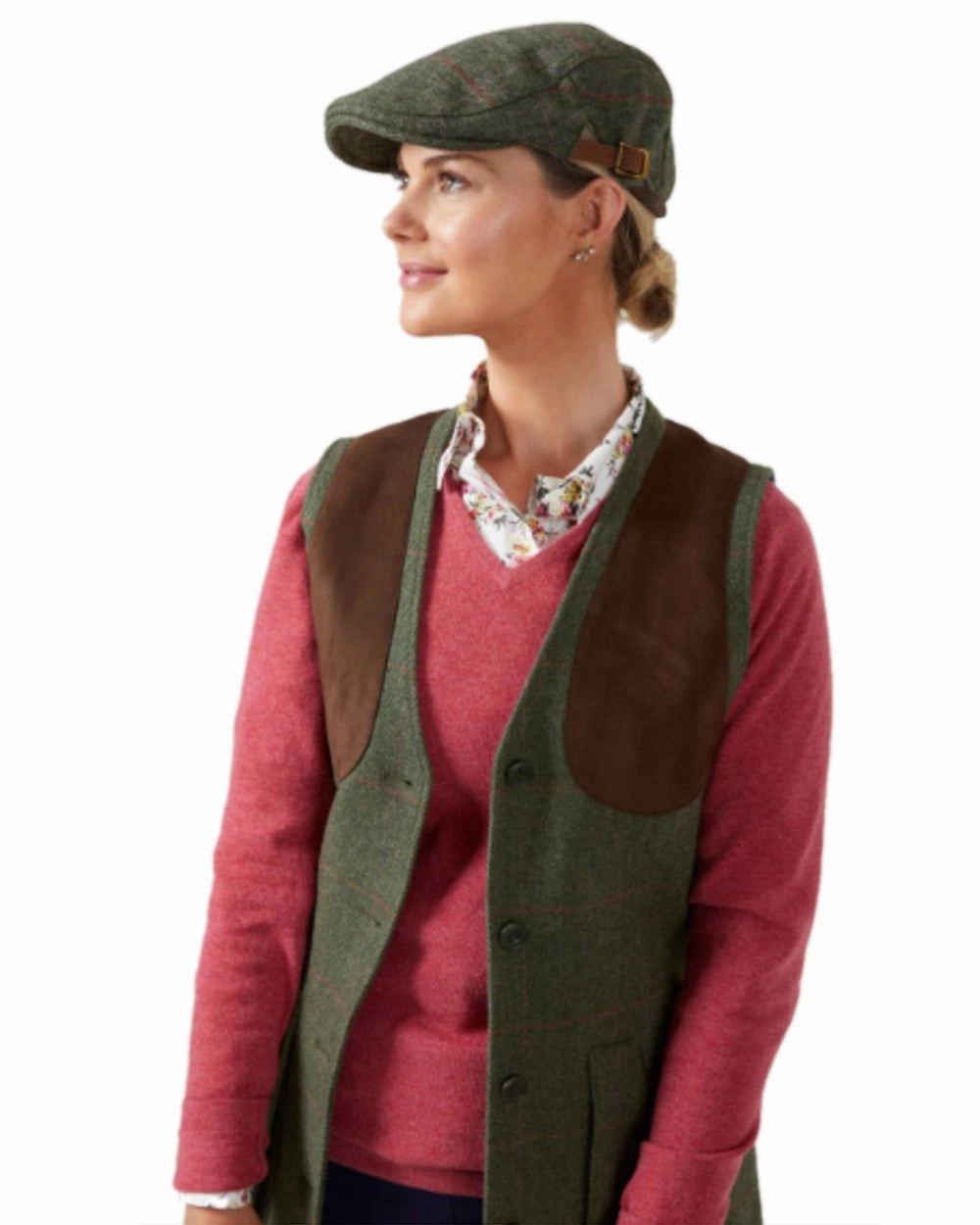Alan Paine Combrook Adjustable Tweed Cap Clearance