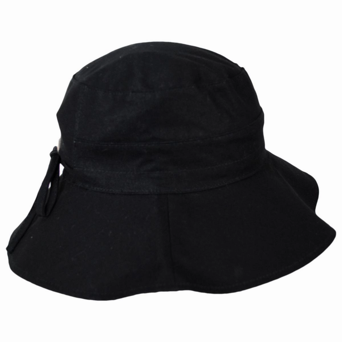 Alma Ponytail Cotton Bucket Hat