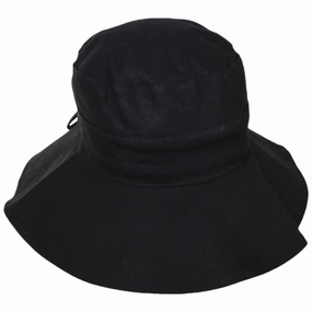 Alma Ponytail Cotton Bucket Hat