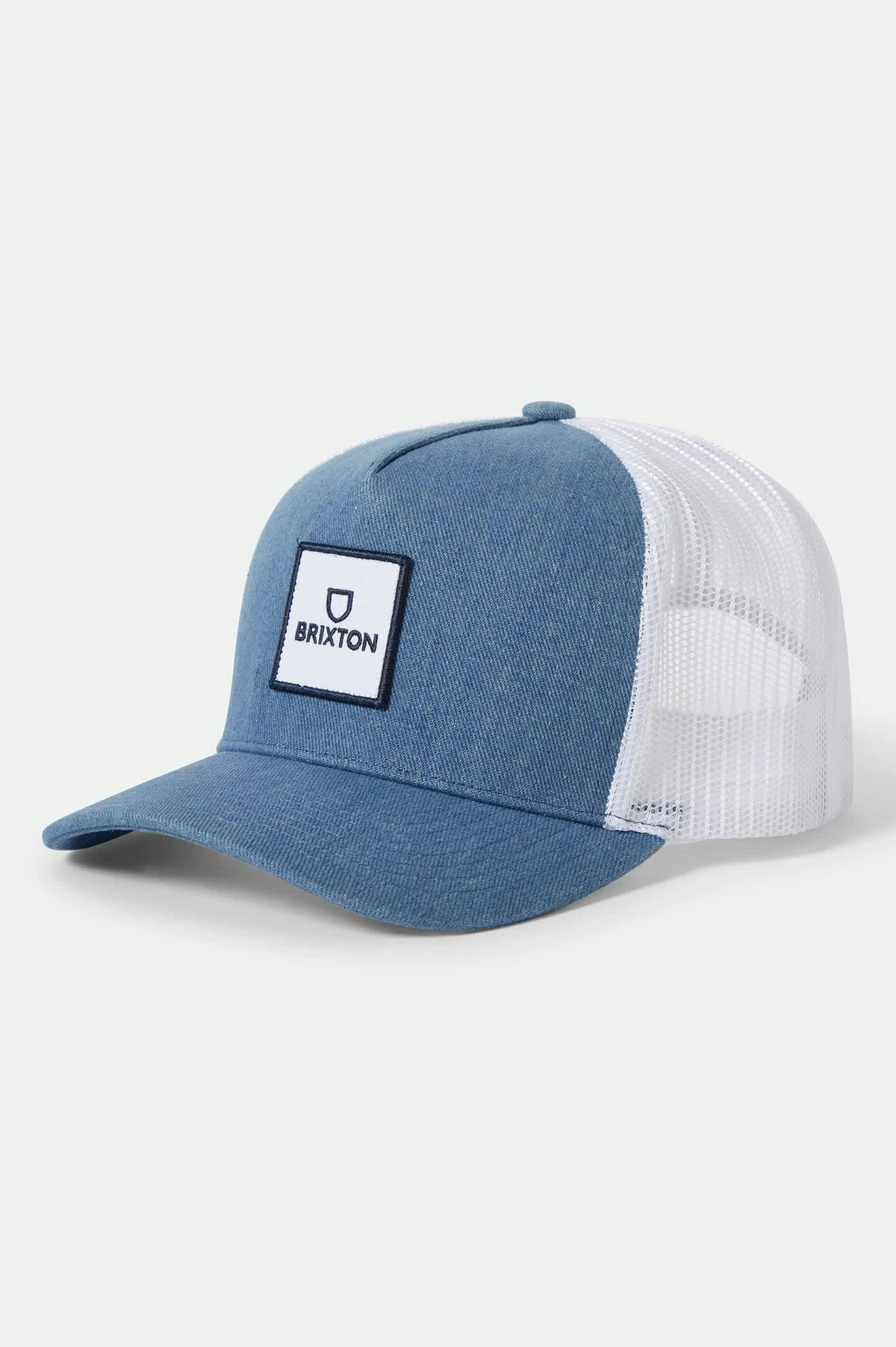 Alpha Block NetPlus Trucker Hat - Denim/White