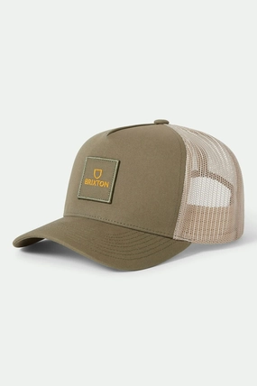 Alpha Block NetPlus Trucker Hat - Ivy Green/Sand