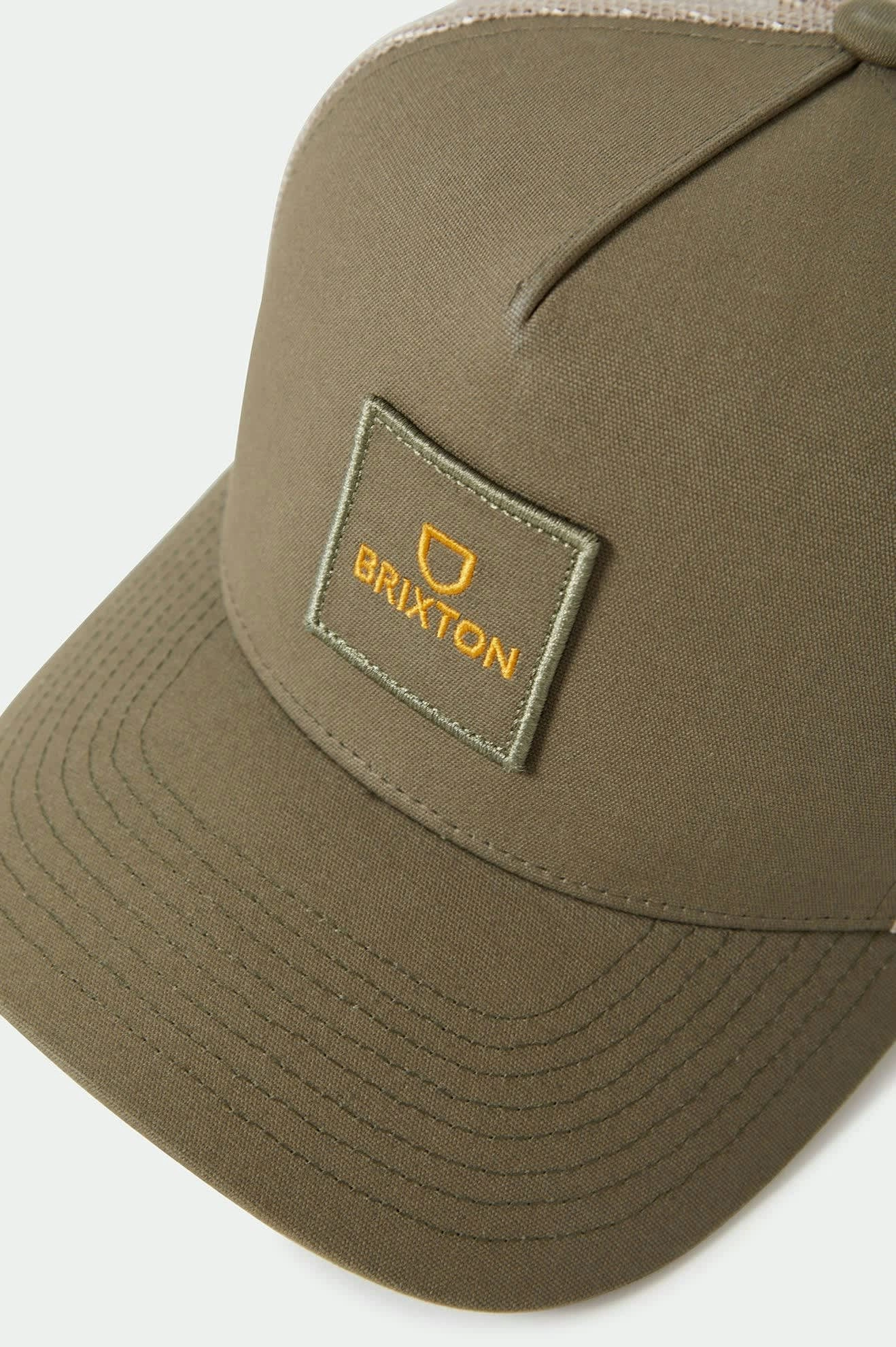 Alpha Block NetPlus Trucker Hat - Ivy Green/Sand