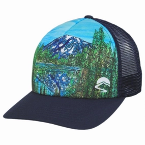 Alpine Reflection Trucker Snapback Baseball Cap