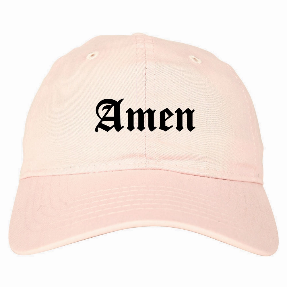 Amen Old English Prayer Mens Dad Hat