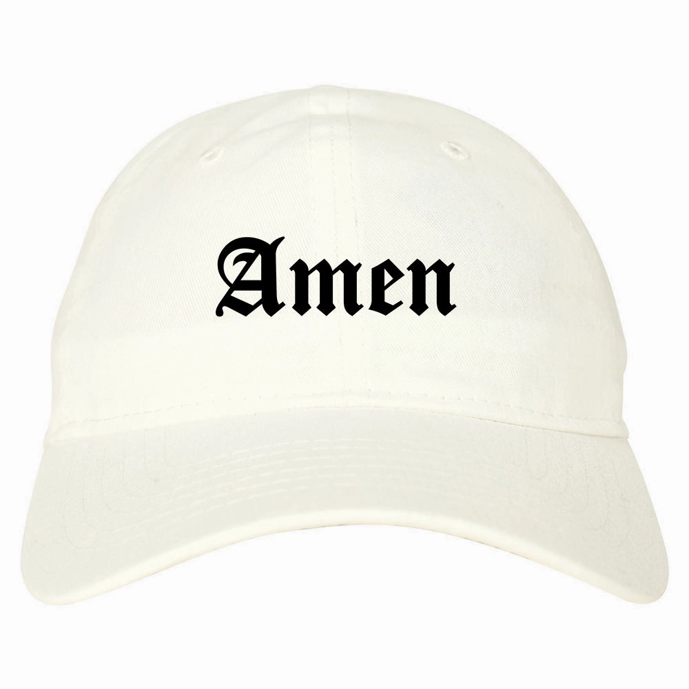 Amen Old English Prayer Mens Dad Hat