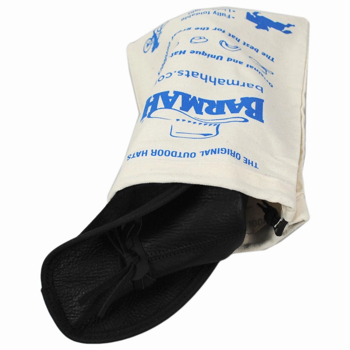American Bison Leather Foldaway Drover Hat