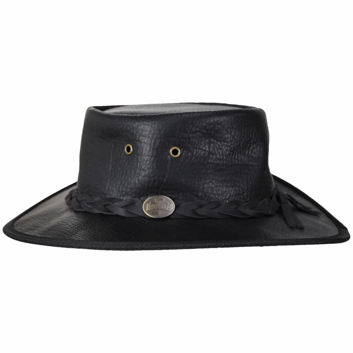 American Bison Leather Foldaway Drover Hat