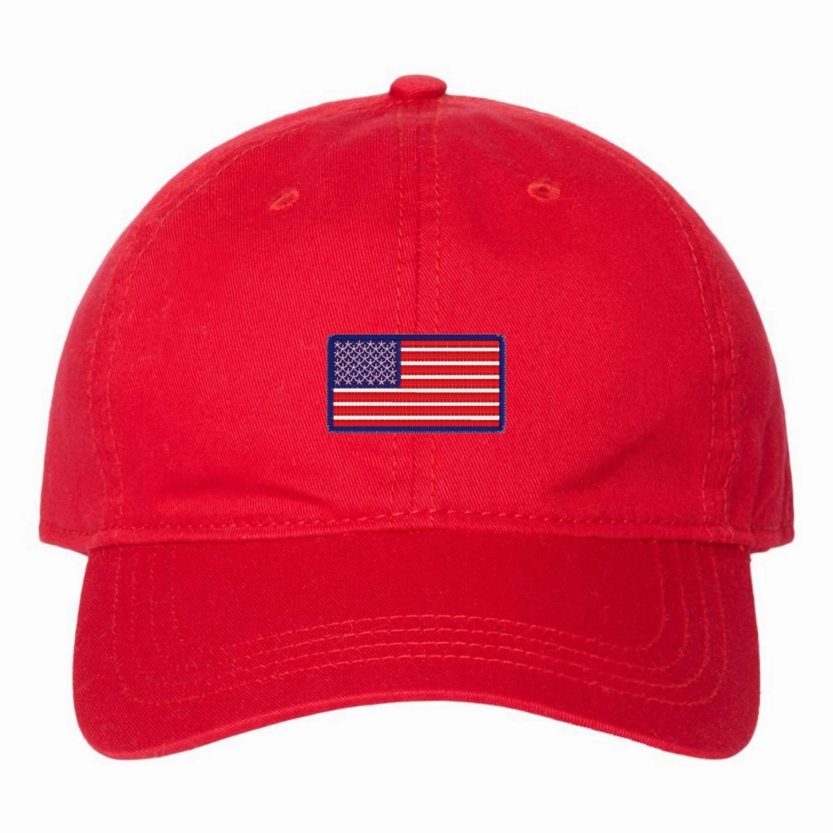 American Flag Embroidered Hat