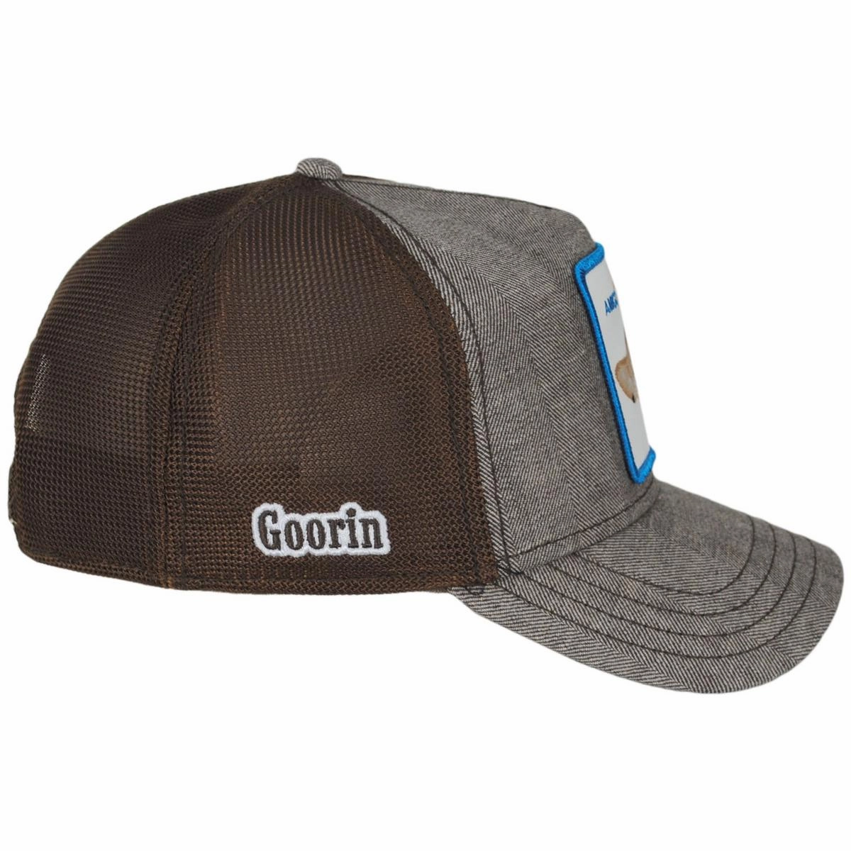 Amigo Herringbone Mesh Trucker Snapback Baseball Cap