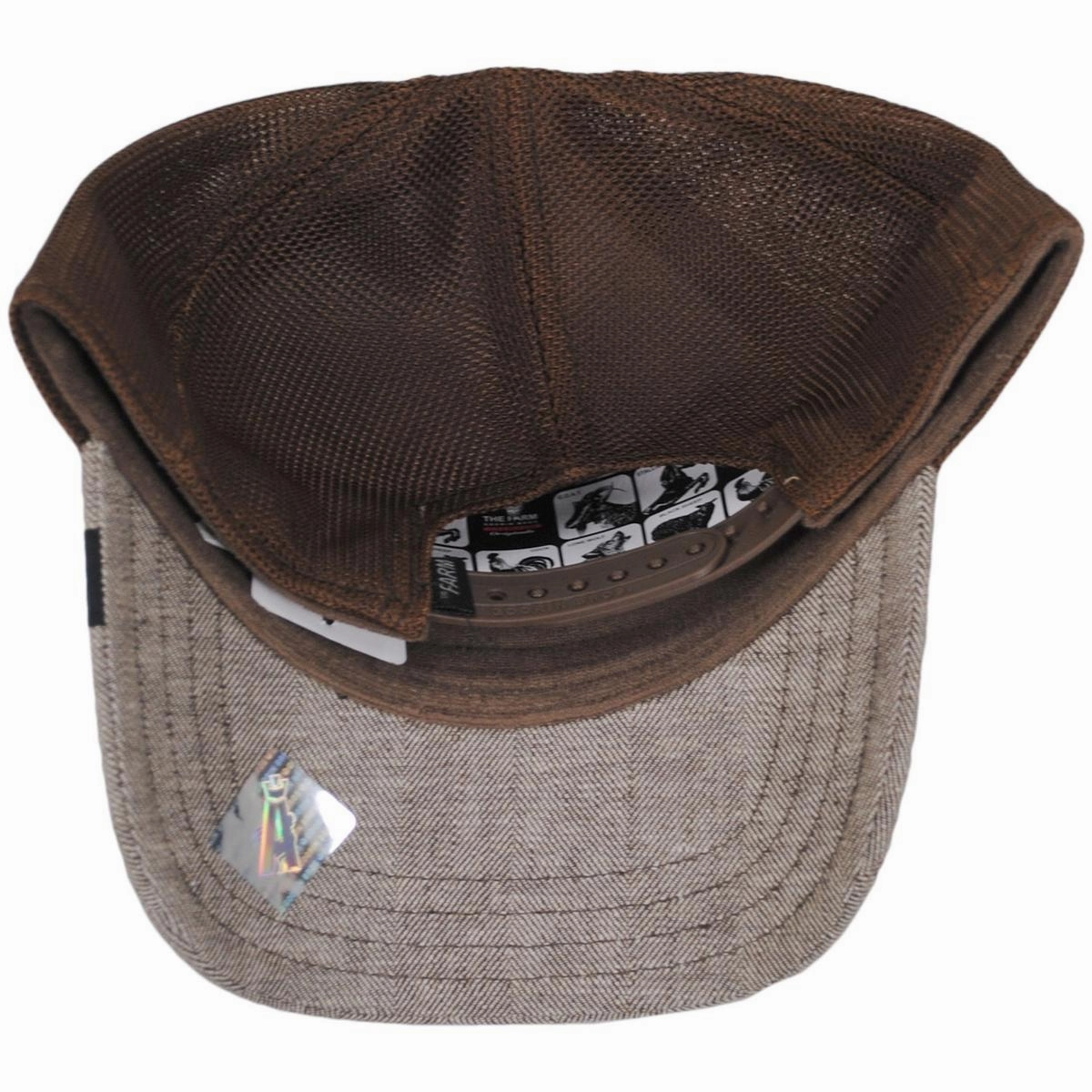 Amigo Herringbone Mesh Trucker Snapback Baseball Cap
