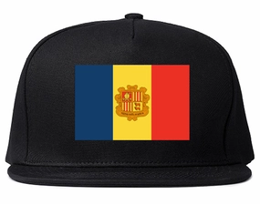 Andorra Flag Country Printed Snapback Hat Cap